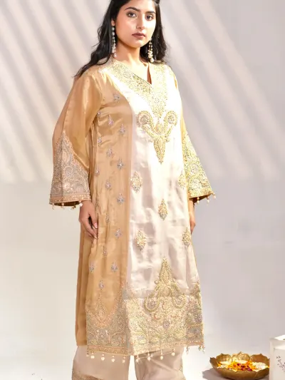 Champagne Gold Tissue Suit-3