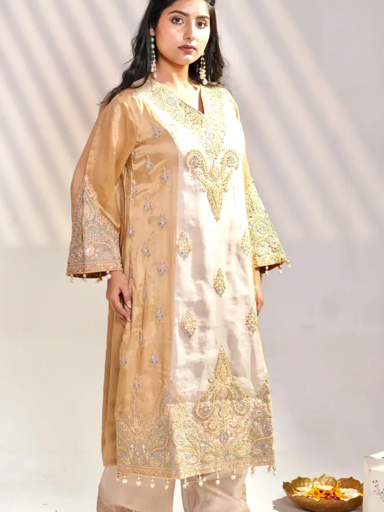 Champagne Gold Tissue Suit-3