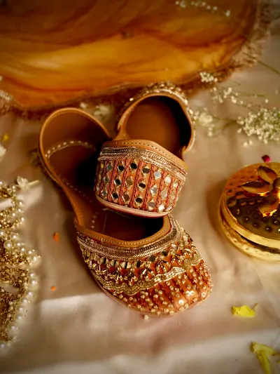 Mustard Yellow Designer Jutti-1