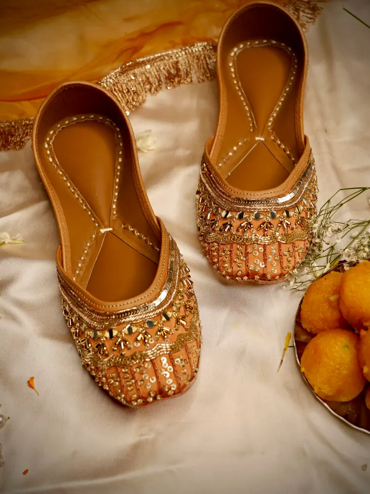 Mustard Yellow Designer Jutti-0