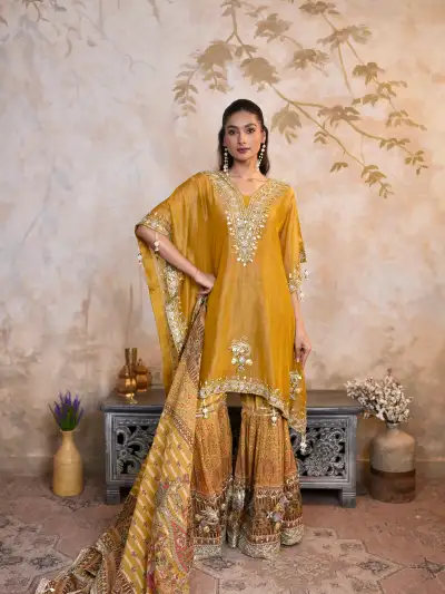 Mustard Yellow Sharara Suit - 6