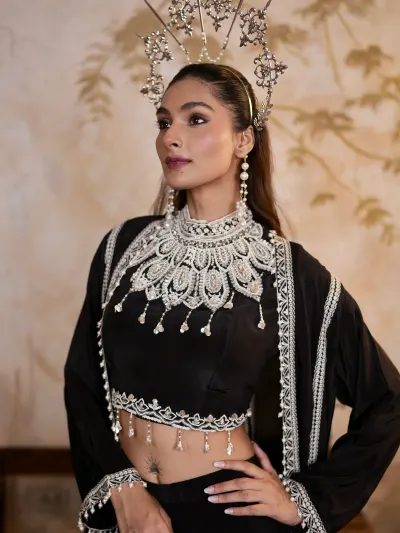 Black Indo Western Women’s Set-2