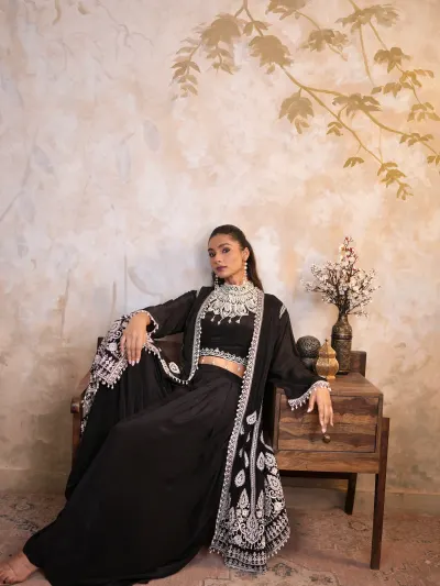 Black Indo Western Women’s Set-5