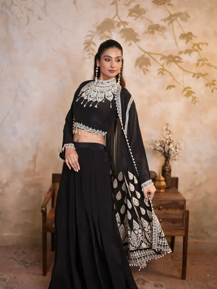 Black Indo Western Women's - Image 2