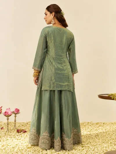 Sage Green Festive Suit-2