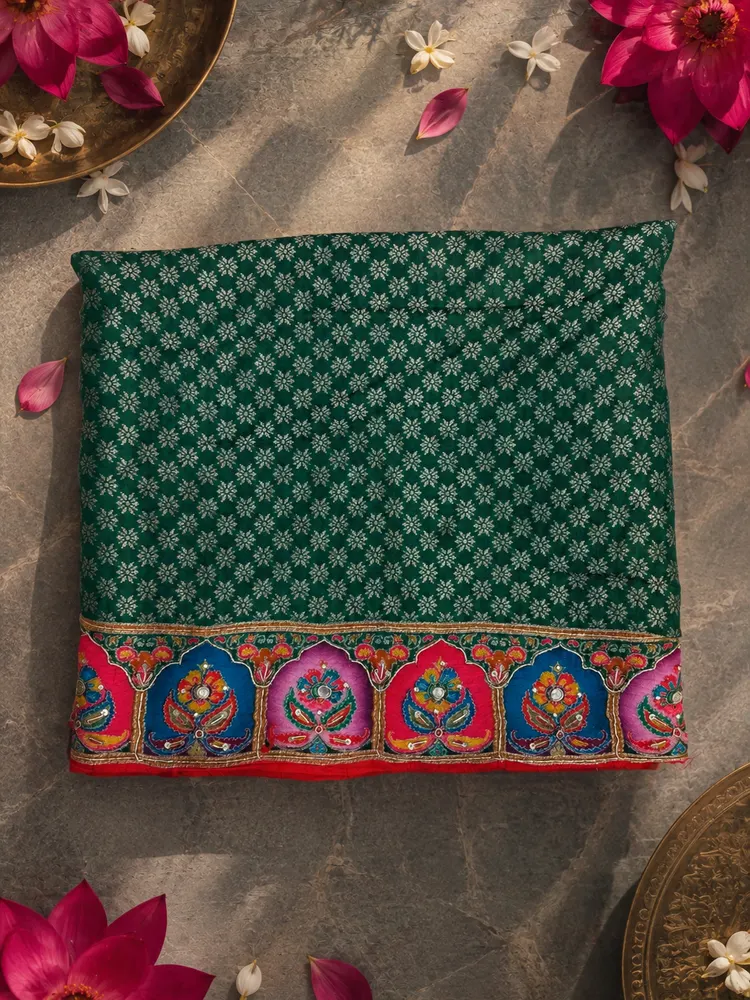 Festive Red Art Silk Saree-3
