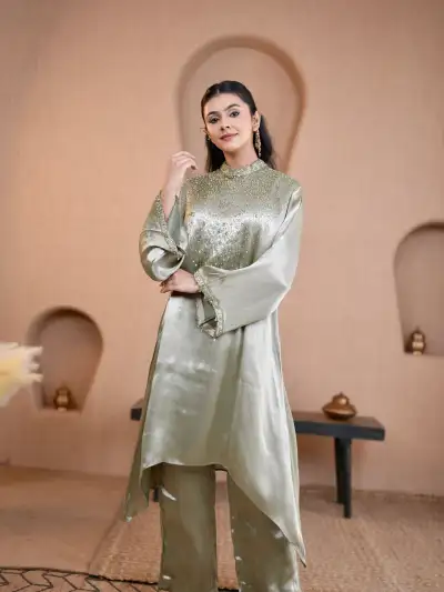 PAKISTANI CO-ORD SUIT GREEN - 2