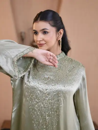 Pakistani Co-Ord Suit Green - 4