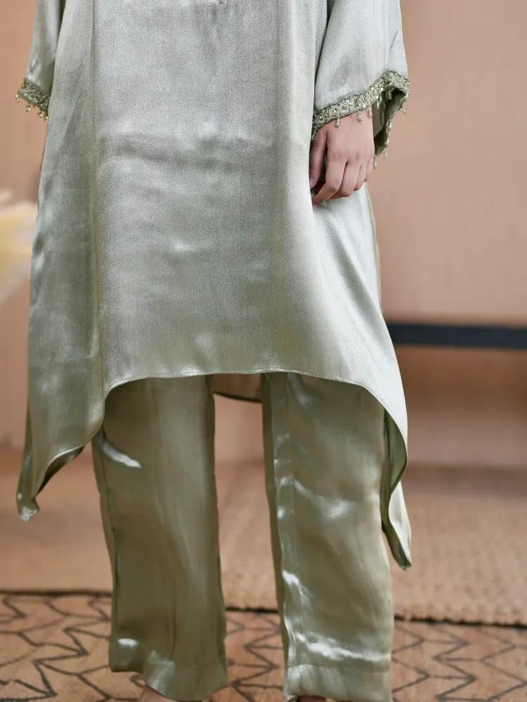 Green Coord Set Suit-4