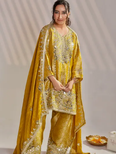 Mirror Work Farshi Salwar Suit-1