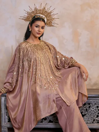 Women's Party Wear Kaftan Suit-0