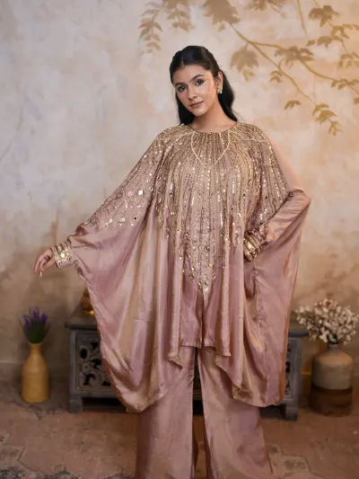 Women's Party Wear Kaftan Suit-5
