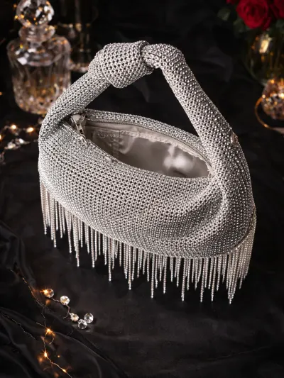 Silver Designer Shoulder Bag-2
