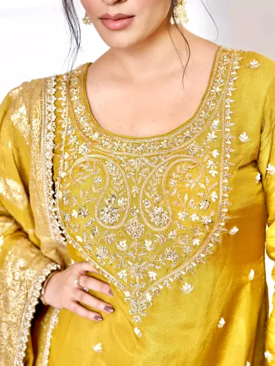 Yellow Gharara Suit-3