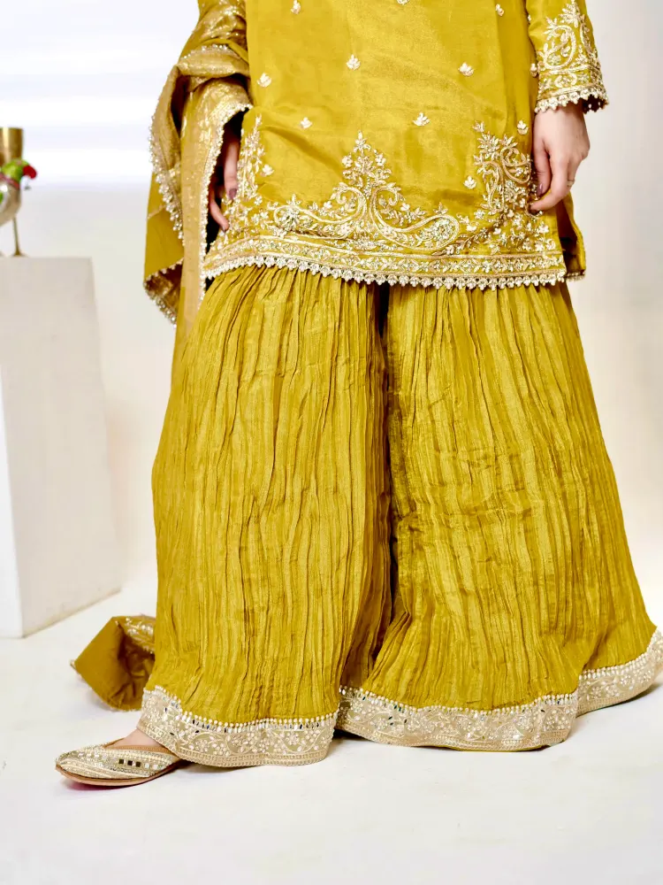 Yellow Gharara Suit-2