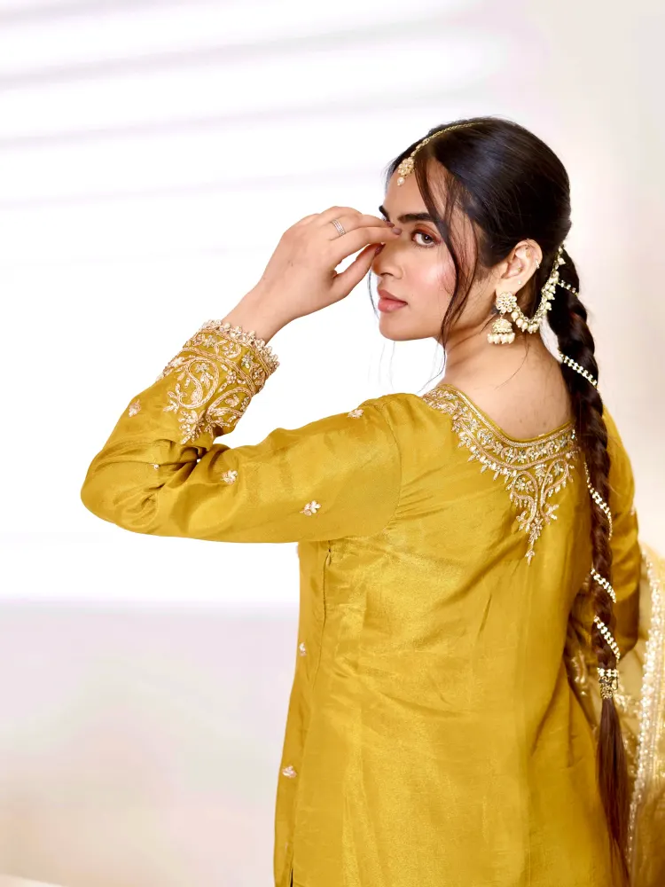 Yellow Gharara Suit-4