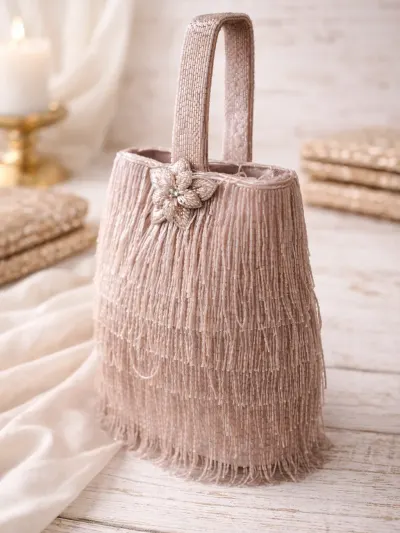Nude Beige Designer Handbag-3
