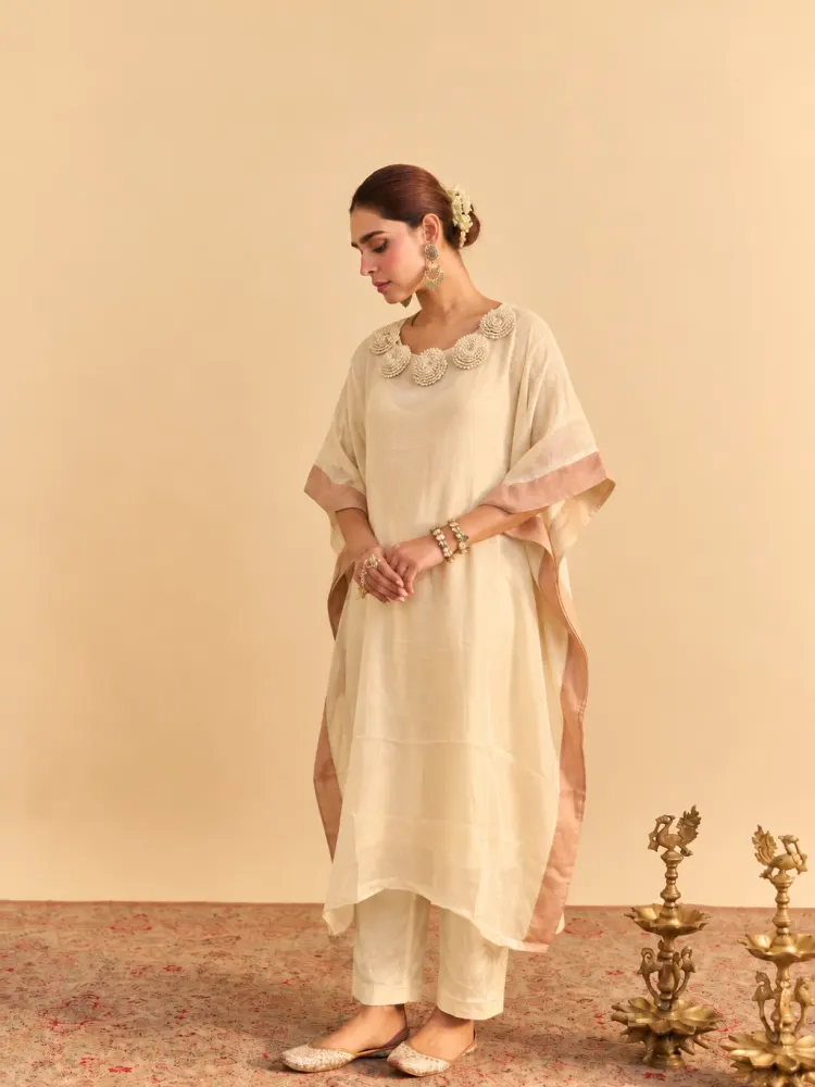 Ivory Minimal Ethnic Suit-0