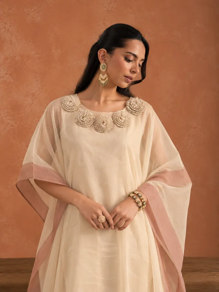 Ivory Minimal Ethnic Suit-1