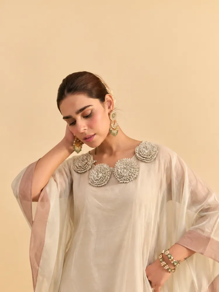 Ivory Minimal Ethnic Suit-2