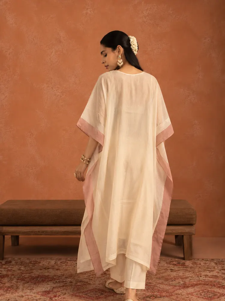 Ivory Minimal Ethnic Suit-3