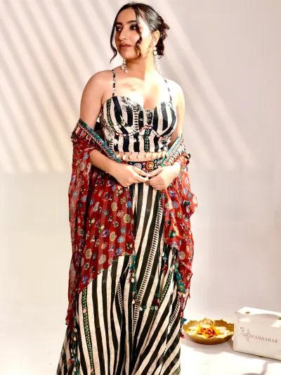 Black Indo Western Set-1
