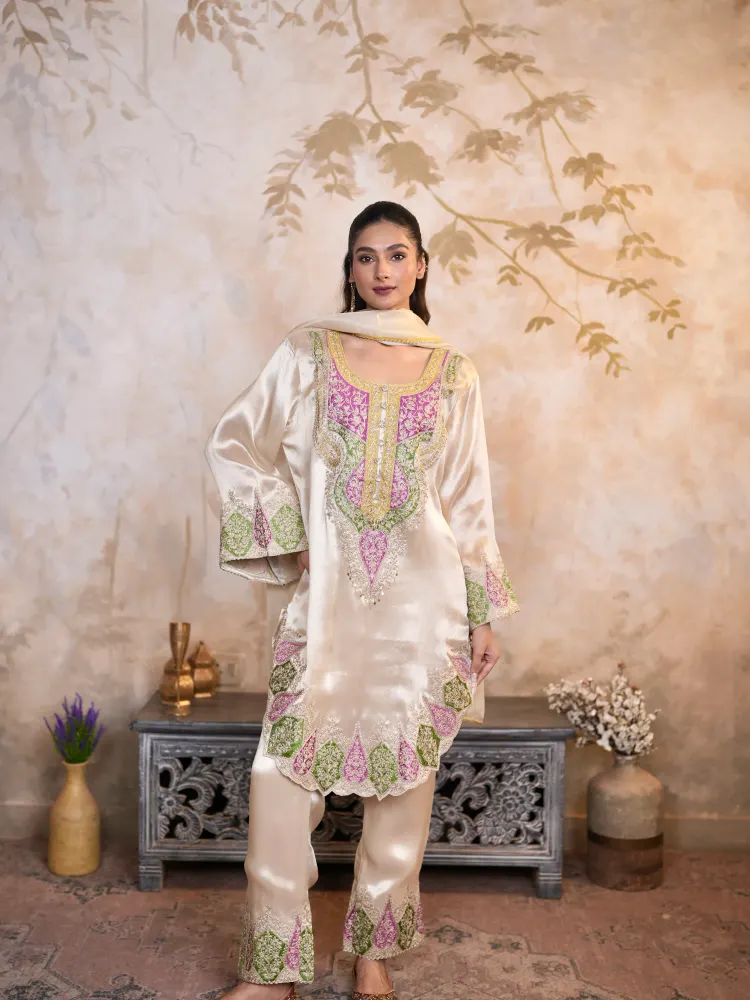 White Pakistani Suit-0