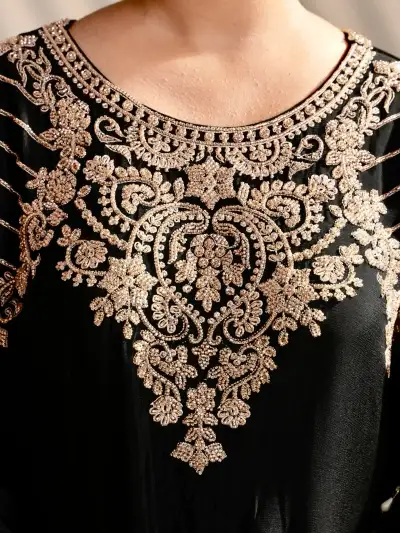 Heavy Embroidered Kurta Palazzo Set with Dupatta - 6