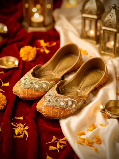 Rust Punjabi Jutti-0