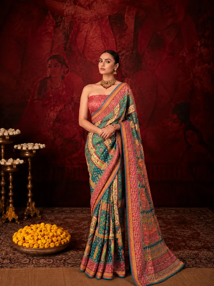 Multicolour Art Silk Saree-2