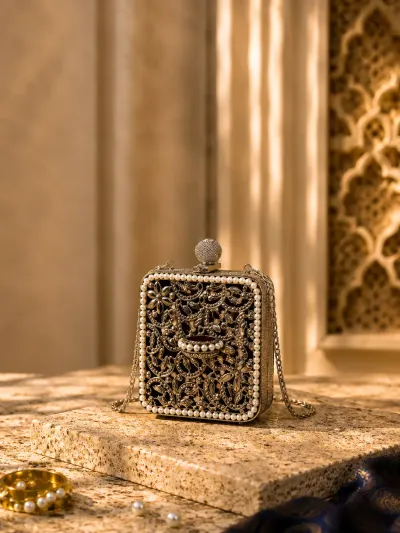 Silver Clutch Bag-0
