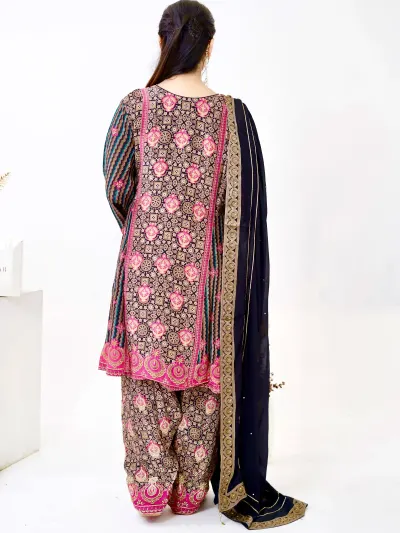 Black Farshi Salwar Suit-3