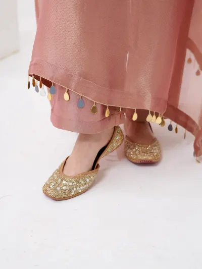 Rose Gold Kaftan Suit-3