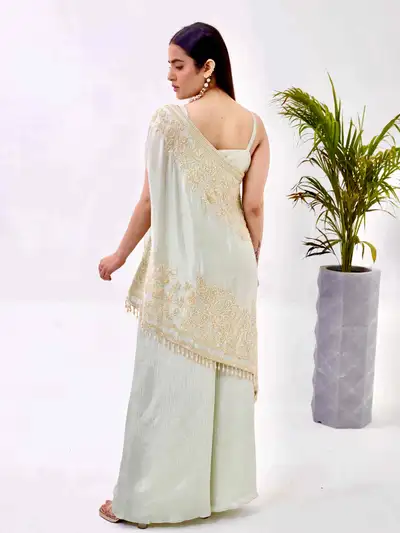 DESIGNER CO-ORD WITH CAPE - 2