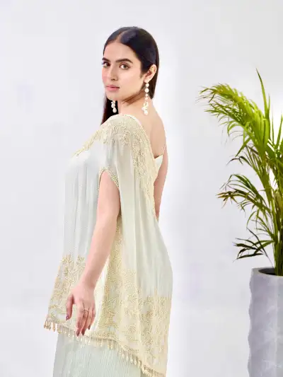 Designer Co-Ord with Cape - 3