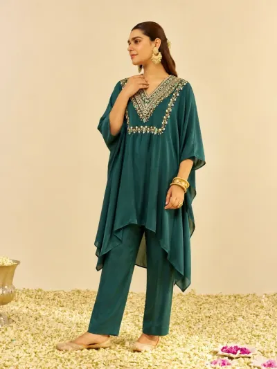Jewel Kaftan Co-ord Set-0