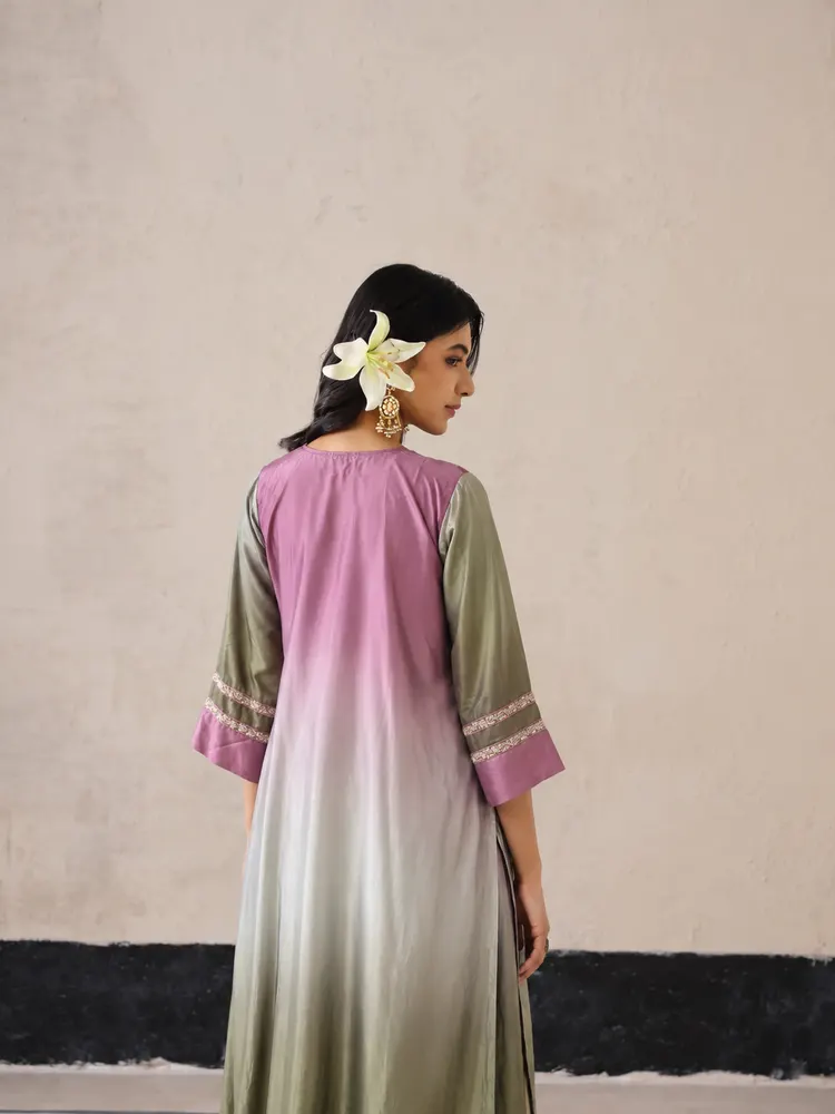 Mauve Straight Pakistani Suit-3