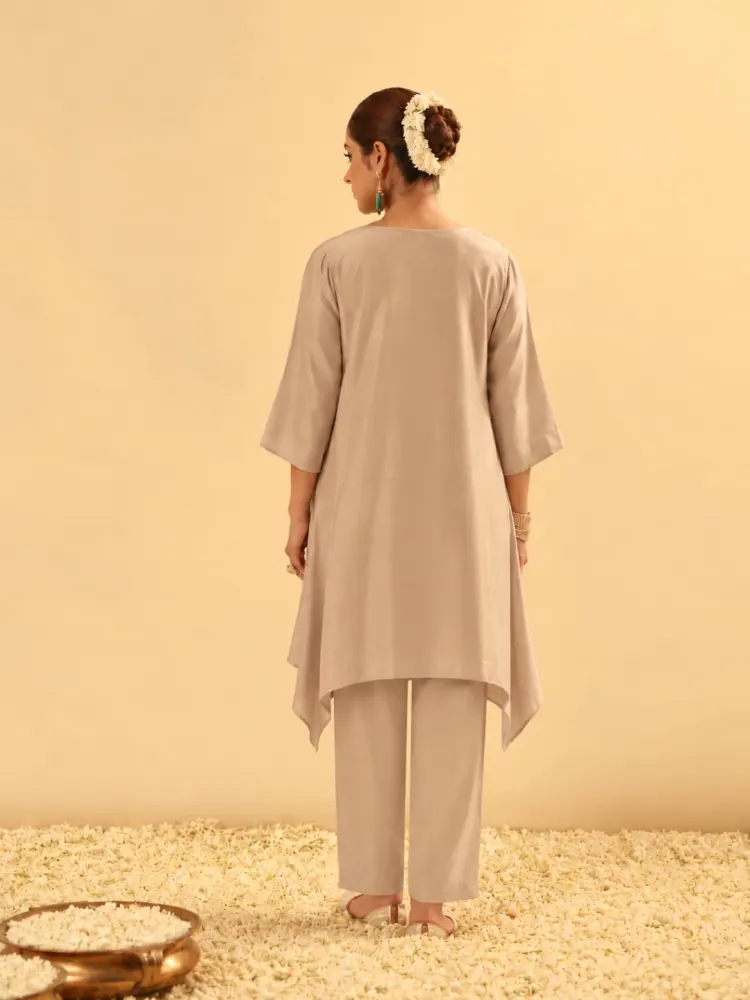 Jewel Beige Kaftan Set-3