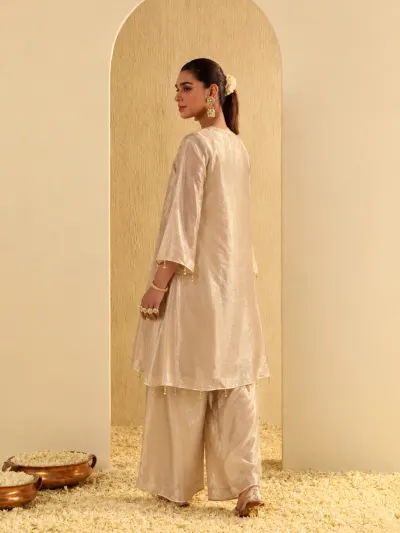 Champagne Gold Festive Suit-0