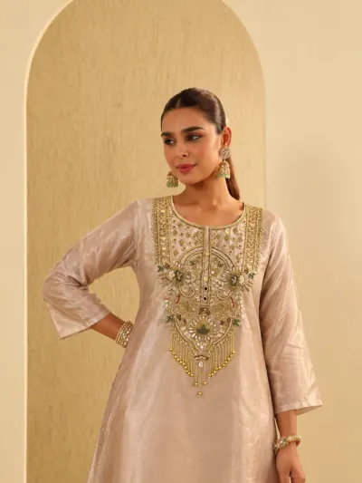 Champagne Gold Festive Suit-3