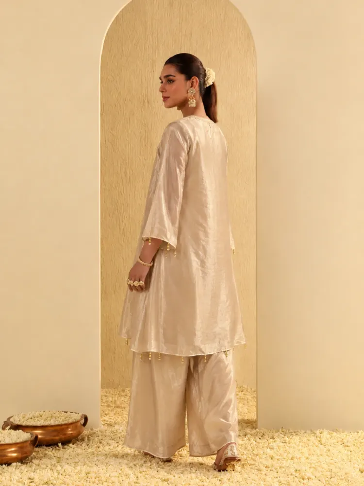 Champagne Gold Festive Suit-0