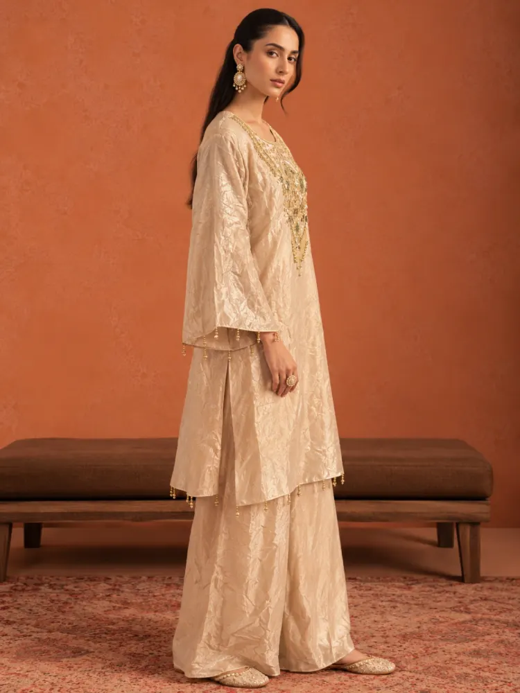 Champagne Gold Festive Suit-4