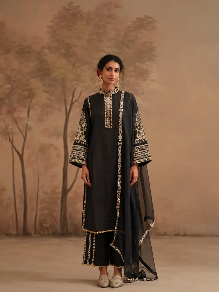 Women’s Black Pakistani Suit-0