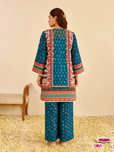 Multicolour Printed Kurta Set-4