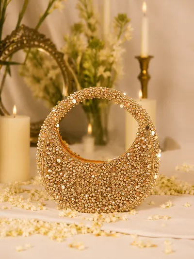 Gold Moon Shoulder Bag-0