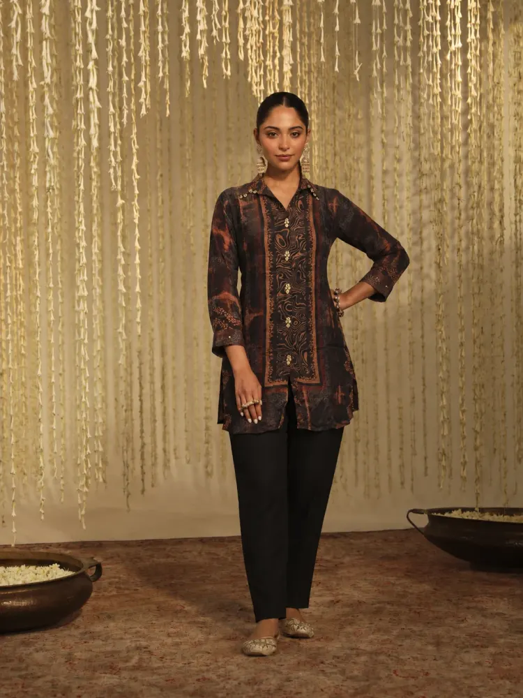 Black Co-ord Set for Women-0