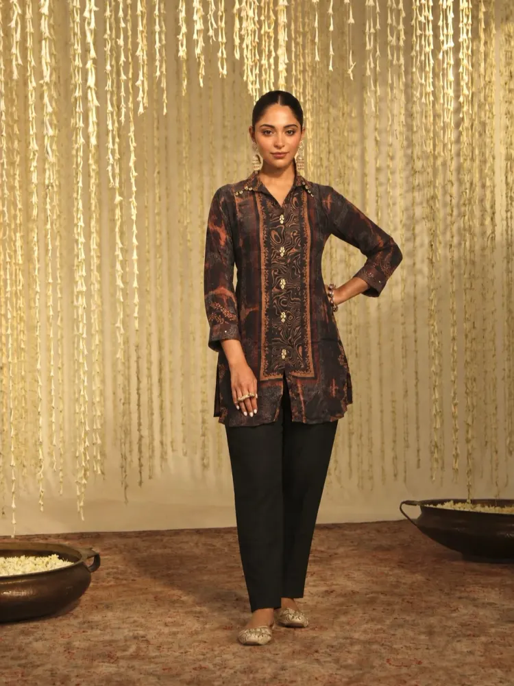 Black Co-ord Set for Women-0