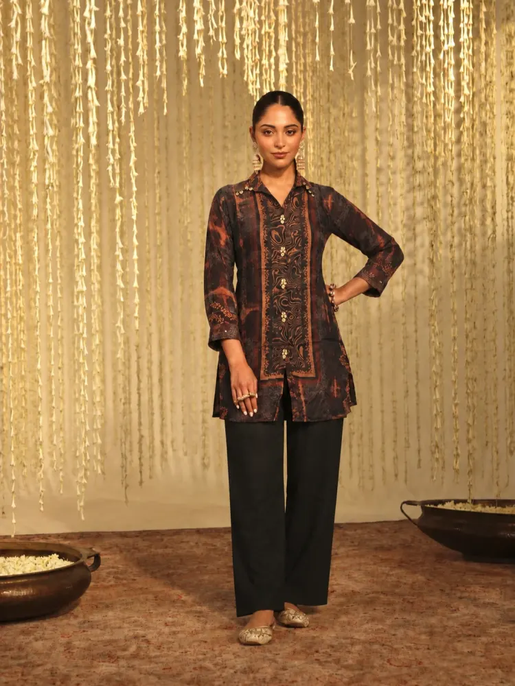 Black Co-ord Set for Women-0