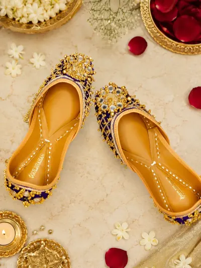 Purple Designer Jutti-3