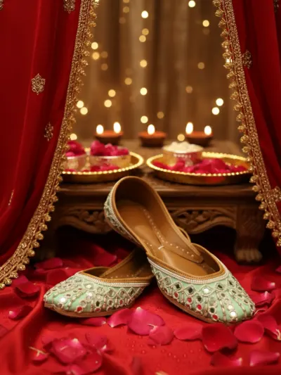 Sage Green Punjabi Jutti-3